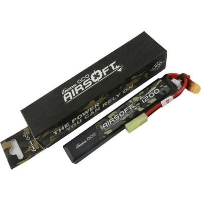 Gens Ace Airsoft LiPo 2S 2S1P 25C Mini Tamiya Plug 7,4V 1200 mAh – Zboží Dáma