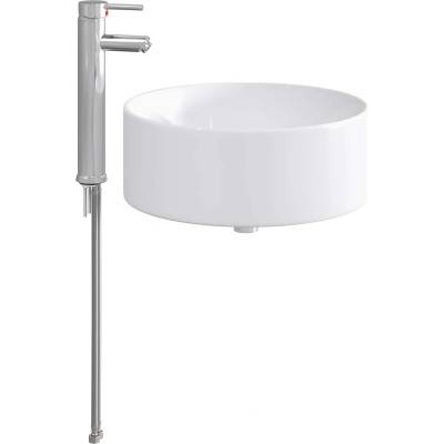 vidaXL Мивка за баня Хром 40, 5 x 40, 5 x 15, 5 см Метал (890240)