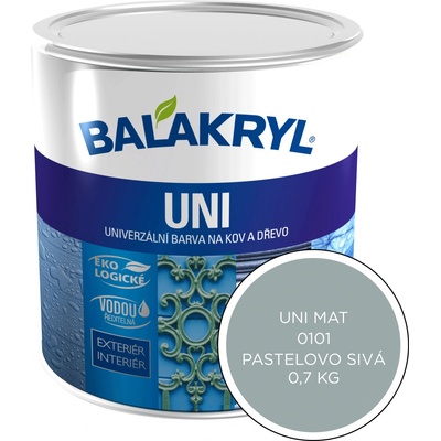Balakryl Uni mat 0,7 kg Pastelový sivý