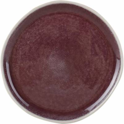 DOMOLETTI Dezertní talíř Cherry Velvet 20,3 cm, bílý/fialový
