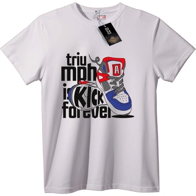 NOONEBRAND Тениска Триумф на Маратонката - 2XL, White