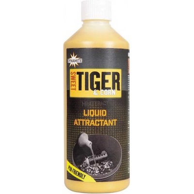 Dynamite Baits Tekutý Posilňovač Liquid Attractant Sweet Tiger Corn 500 ml