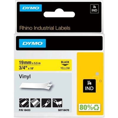 RHINO vinylová páska 19 mm x 5,5 m, žltá