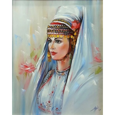 MagicArt Комплект за рисуване по номера MagicArt - Болярка (по оригинал на Миглена Кирилова) (GX43401)
