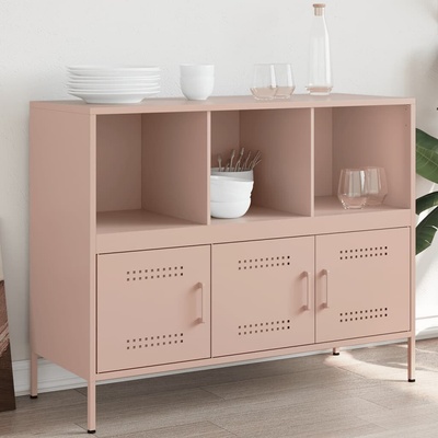 vidaXL 11461.843091 příborník růžový 100,5 x 39 x 79 cm ocel