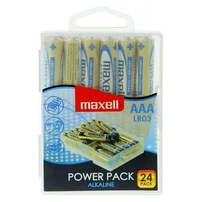 Maxell Алкални батерии MAXELL LR03 1, 5V AAA 24 бр. блистер PVC case (ML-BA-LR03-24PK)