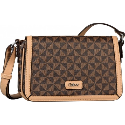 Gabor dámská syntetická kabelka crossbody 8923 166 BARINA printed brown hnědá