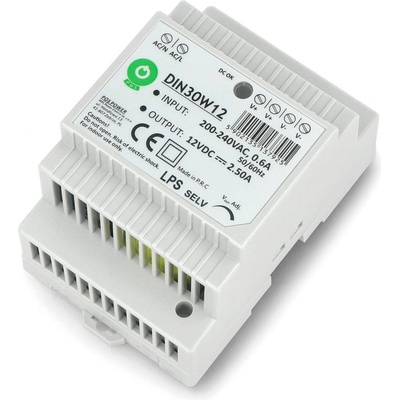 POS, Napájecí zdroj na DIN lištu 30W 12V, DIN30W12