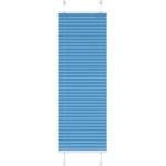 vidaXL Плисирана щора, синя, 40x150 см, ширина на плата 39, 4 см, полиестер (4015182)