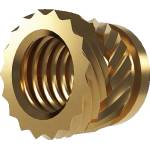 Two Trees Вложка за пластмаса M6/S (месинг) - Brass Inset Nuts, 25 броя