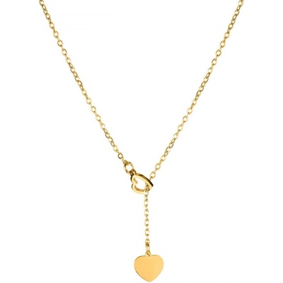 Bellita Дълго дамско колие в златисто с две сърца Bellita (BLT-NX-0051-G)