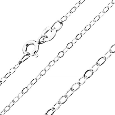 Šperky eshop Řetízek z oválných oček, stříbro S57.02