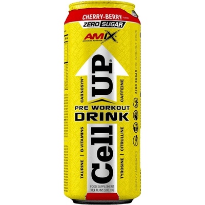 Amix CellUP PreWorkout Drink Cherry Berry 500 ml