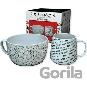 FRIENDS Breakfast Set Mug + Bowl Doodle 380 ml 580 ml