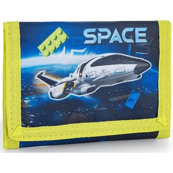 Oxybag Detská textilná peňaženka so šnúrkou na krk Space