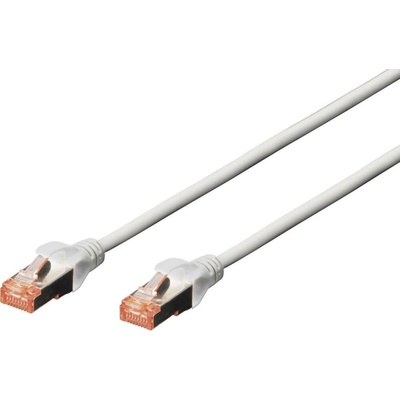 Digitus DK-1644-100 RJ45 CAT 6 S/FTP 10m sivý