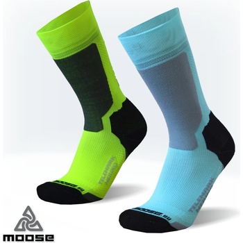 Moose TELEMARK Merino Fluo Žlutá