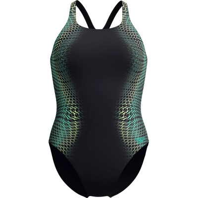 Speedo Дамски бански костюм Speedo Women's Digital Printed Medalist Swimsuit - Turquoise Gem - размер 36 (EU) (150-3681-0612)