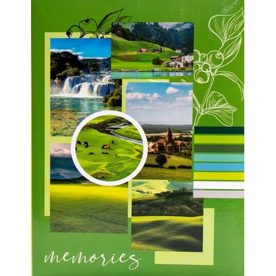 Mini album pre 100 fotiek 10x15 Memories 2 green