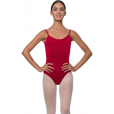 Lulli trikot na špagetové ramienka LUB217 tm. červený