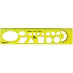 Optima Шаблонна линийка OPTIMA fluor 30cm 53009 (53009)