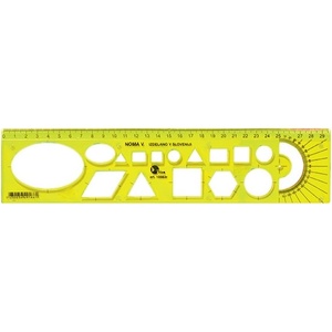 Optima Шаблонна линийка OPTIMA fluor 30cm 53009 (53009)