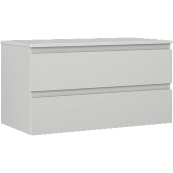Mexen Orio шкаф за баня под мивка 90 см с плот, 2 чекмеджета, сив мат - 91A10-09047-2-BFFC62 (91A10-09047-2-BFFC62)