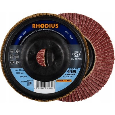 Rhodius Lamelový brúsny kotúč 115 x 22,23 mm P60 202481