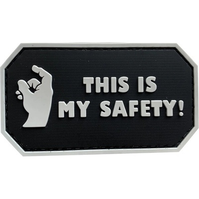 WARAGOD This is my Safety PVC nášivka, čierna