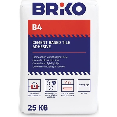 BRIKO Lepidlo na dlaždice B4 25 kg