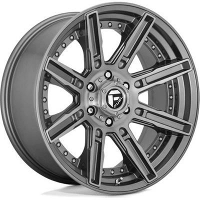 FUEL D710 ROGUE platinum 10x20 6x135 ET-18 brushed gunmetal tinted clear