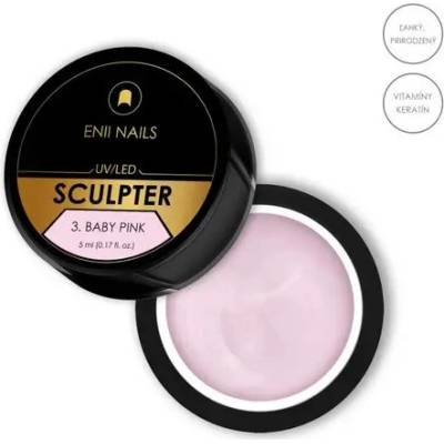 Enii Nails Sculpter stavební UV/Led gel 3 Baby pink 5 ml
