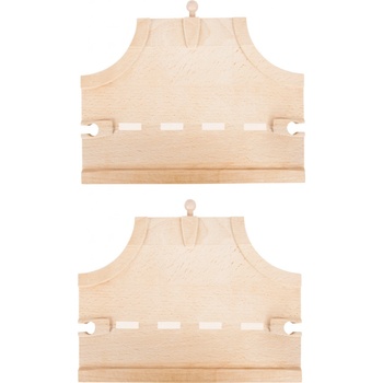 Bigjigs Rail T výhybka drevenej vláčkodráhy 2ks