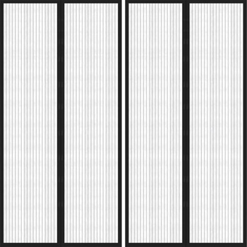 Image 1 of vidaXL Магнитни завеси против насекоми за врата 2 бр черни 220x100 см (314687)