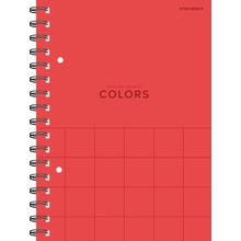 KOŁONOTES Notes na špirále A5 70g mriežkovaný mix Colors 5 x 80 listov