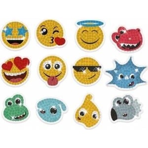 Dalprint Diamond embroidery - emoticons and dinosaurs stickers