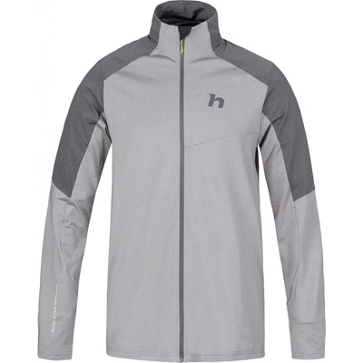 Hannah Enge pánska outdoorová mikina 10035956HHX quiet gray mel/asphalt mel