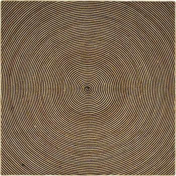 vidaXL Килими за помещение Черно 200 x 200 cm юта (42010746)