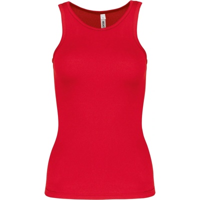 Kariban Tílko PA442 sportovní bez rukávu dámské COT20P44200401-red Červená