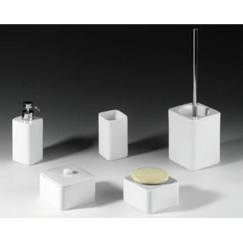 Sapho Justime JUSTIME 3 WC štětka na postavení, keramika/chrom 1309-28