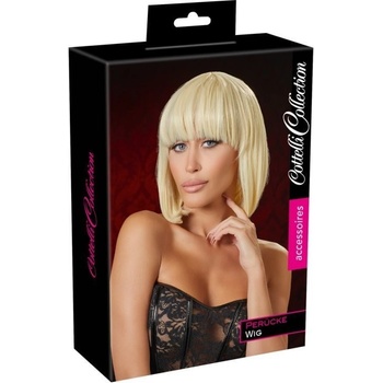 Cottelli Collection Accessories Wig Bob Blond, blond parochňa s krátkymi vlasmi