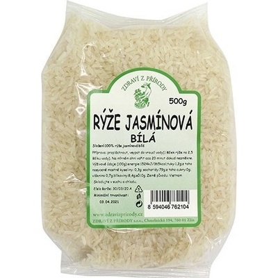 Zdravie z prírody jazmínová biela ryža 0,5 kg