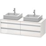 Duravit Ketho - Шкафче за умивалник 50x140x55 см, 4 чекмеджета, лъскаво бяло KT6657B2222 (KT6657B2222)