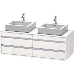 Duravit Ketho - Шкафче за умивалник 50x140x55 см, 4 чекмеджета, лъскаво бяло KT6657B2222 (KT6657B2222)
