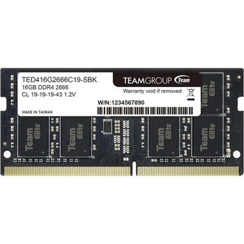 Team Group Elite 16GB DDR4 2666MHz TED416G2666C19-S01