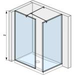 Jika Pure - Walk In ъгъл, 2 стени 68x200 см и 884x200 см, с покритие Jika Perla Glass H2684240026681 (H2684240026681)