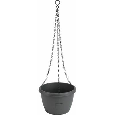 Gardenico Samozavlažovací závěsný květináč Marina antracit pr. 25 cm