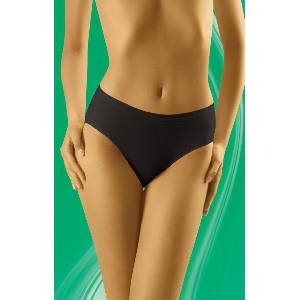 Wolbar Гладки памучни бикини с висока талия в черно ComfortaMODEL3202 SALE - , размер XXXL