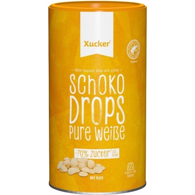 Xucker Chocolate Drops bílá čokoláda 200 g