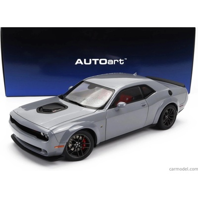 Autoart Dodge Challenger R/t Scat Pack Widebody 2022 Smok Show Grey 1:18